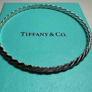 Tiffany and Co. Twist Braided Knife Edge Bangle